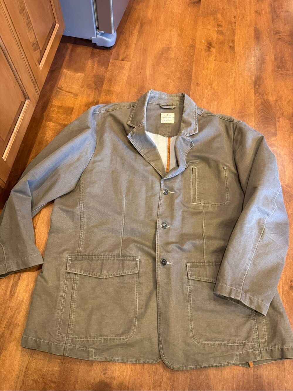 Tommy Bahama Jeans Mens XXL 100% Cotton Blazer Chore Sport Coat